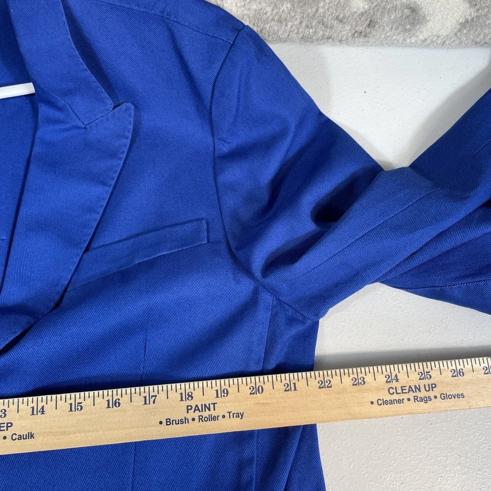 J Peterman Jacket Mens Size 42 Blue Cotton Office Career‎ Comfort